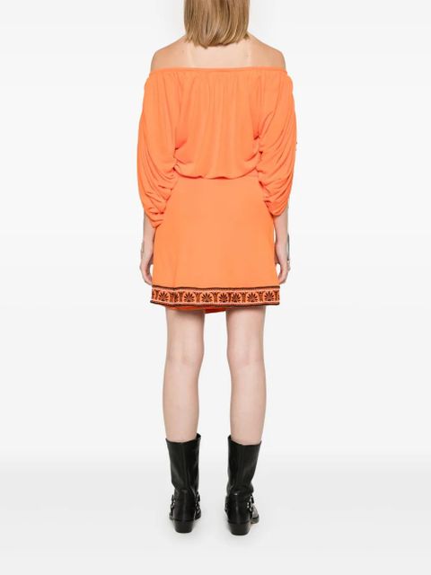 Rabanne belted mini dress - Orange