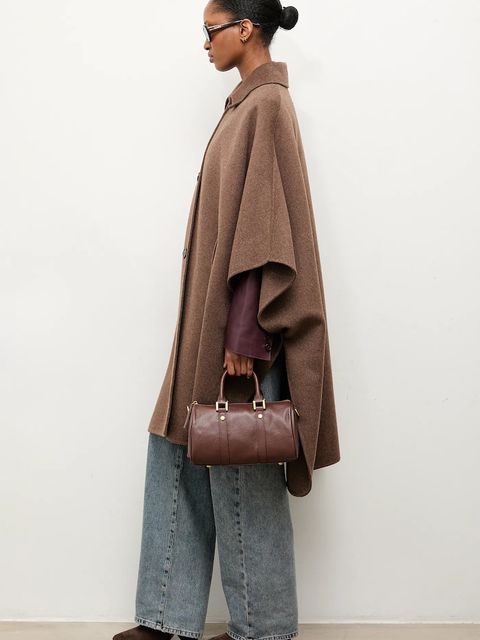 Answear.LAB płaszcz wełniany kolor brązowy