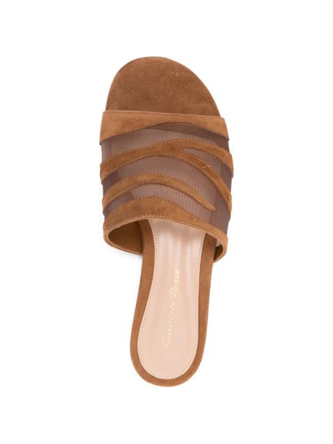 Gianvito Rossi slip-on flat sandals - Brown