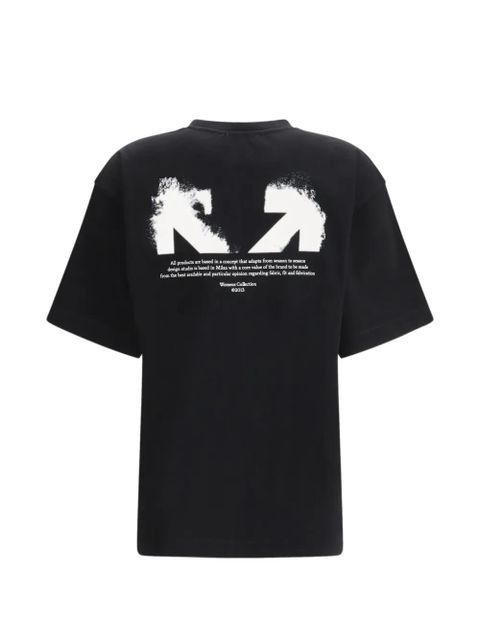 Off-White half-arrow-print T-shirt - Black