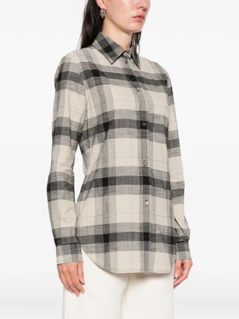 CALVIN KLEIN COLLECTION plaid buttoned scarlett shirt - Black - zdjęcie produktu nr 2