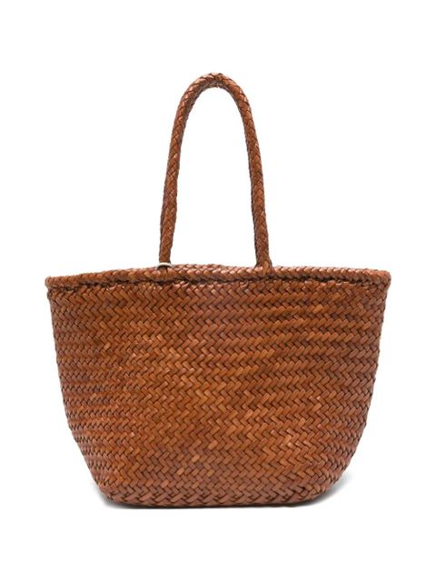 DRAGON DIFFUSION small Grace woven tote bag - Brown - zdjęcie produktu nr 1