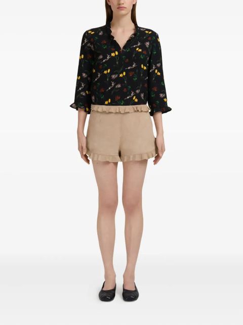 Marni suede shorts - Neutrals