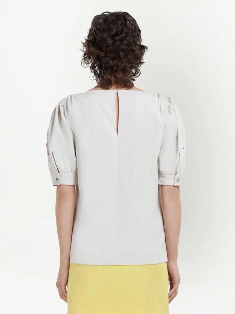 Marni sequin-embroidered blouse - White