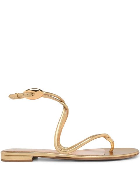Gianvito Rossi Black Mamba sandals - Gold - zdjęcie produktu nr 1