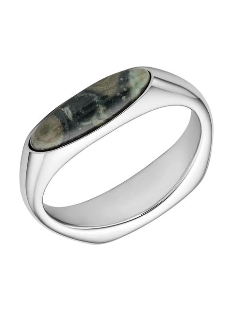 Diesel pierścionek damski ze stali chirurgicznej z jaspisem - zdjęcie produktu nr 1