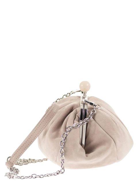 Weekend Max Mara Wkavalois suede clutch bag - Neutrals