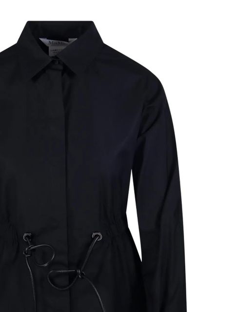 Max Mara Tazzina drawstring shirt - Black