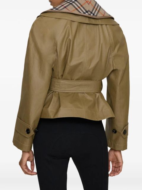 Burberry check-warmer jacket - Neutrals