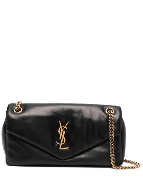 Saint Laurent Calypso logo-plaque shoulder bag - Black - zdjęcie produktu nr 1