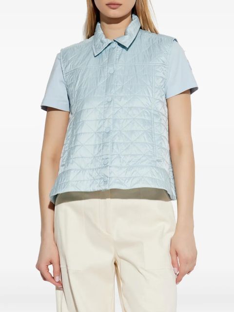 Moncler quilted gilet - Blue