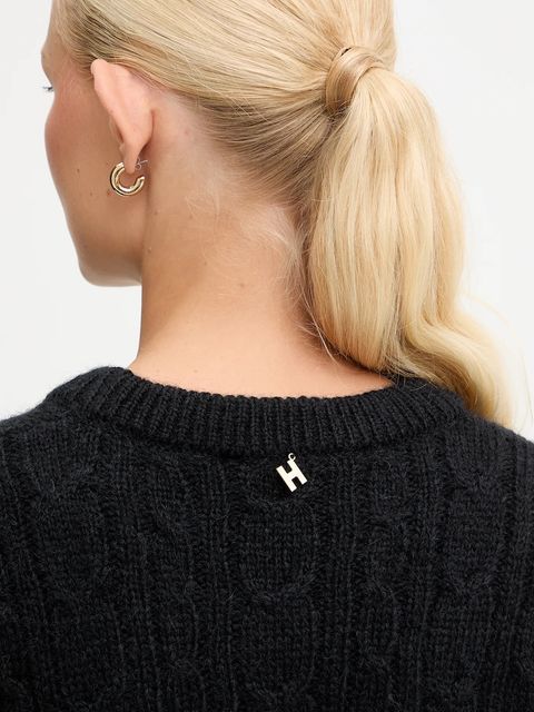 Silvian Heach sweter z domieszką wełny MARKOVKA damski kolor czarny GPA25146MA