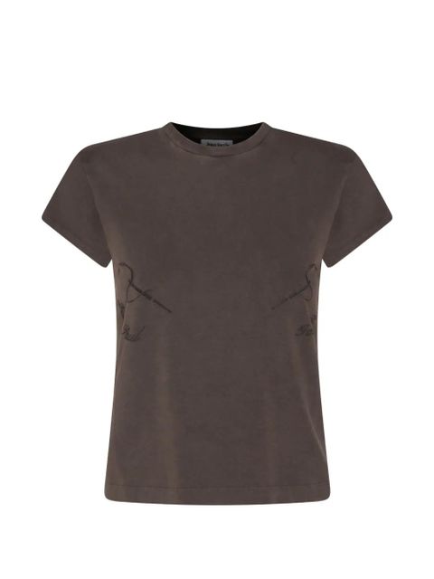 Jean Paul Gaultier embroidery T-shirt - Brown - zdjęcie produktu nr 1