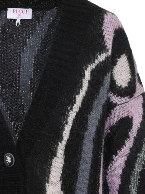 PUCCI abstract-patter cardigan - Black - zdjęcie produktu nr 2