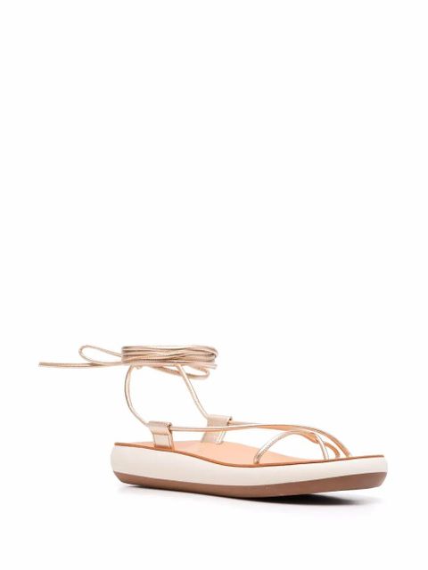 Ancient Greek Sandals Diakopes ankle-tie sandals - Neutrals