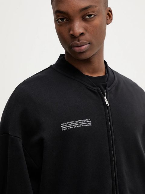 Pangaia kurtka Midweight Bomber Jacket kolor czarny przejściowa 10002360