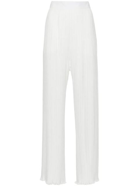 Lanvin straight-leg pleated trousers - White - zdjęcie produktu nr 1