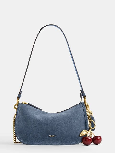 Coach torebka zamszowa Suede Waverly