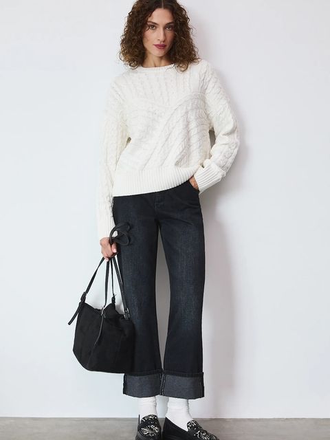 Medicine sweter damski kolor beżowy - zdjęcie produktu nr 1