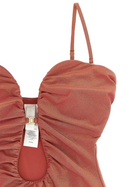 ZIMMERMANN plunge-ruched swimsuit - Pink - zdjęcie produktu nr 2