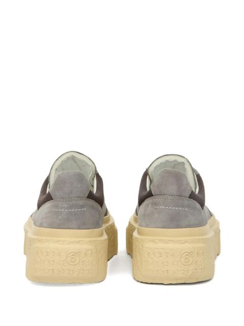 MM6 Maison Margiela Gambetta leather sneakers - Grey - zdjęcie produktu nr 2