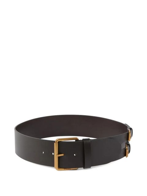 PINKO buckle leather belt - Brown - zdjęcie produktu nr 1