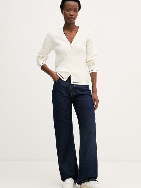 Calvin Klein Jeans kardigan damski bawełniany - zdjęcie produktu nr 1