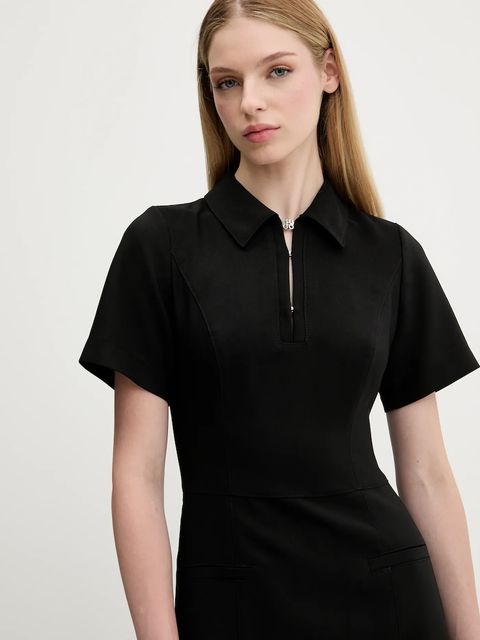 HUGO sukienka kolor czarny mini rozkloszowana 50544764 - zdjęcie produktu nr 2