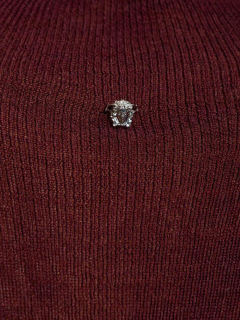 Versace Medusa-appliqué sweater - Red