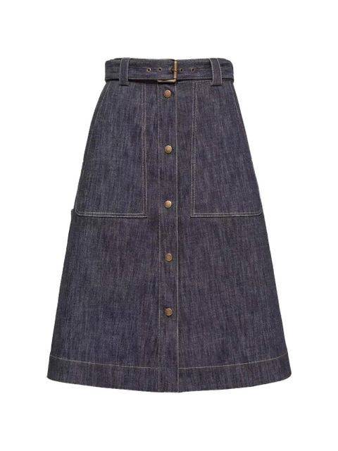 Moncler belt button skirt - Blue - zdjęcie produktu nr 1