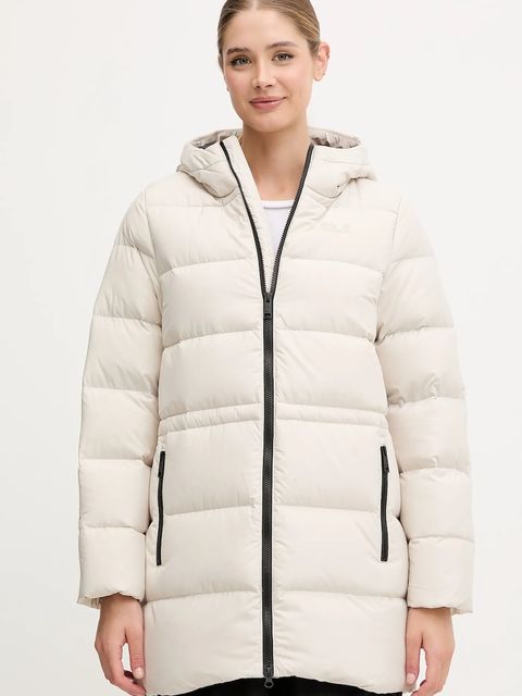 Jack Wolfskin kurtka puchowa FROZEN PALACE kolor beżowy zimowa A65096 - zdjęcie produktu nr 1