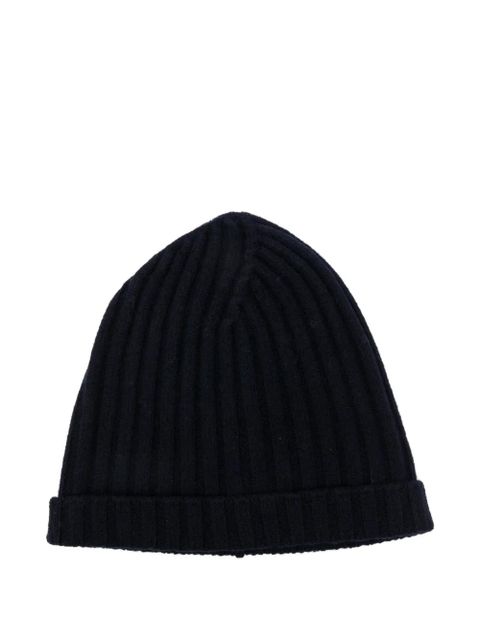 Jil Sander ribbed beanie - Blue - zdjęcie produktu nr 1