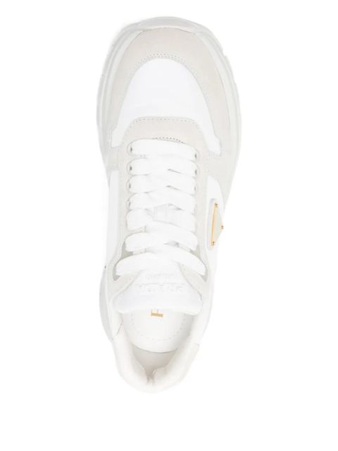 Prada logo-plaque sneakers - White