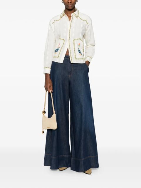 TWINSET wide-leg cotton jeans - Blue - zdjęcie produktu nr 2