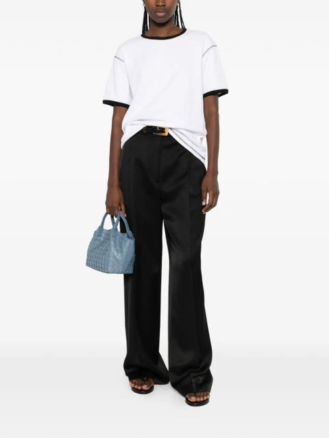 Aya Muse waffle trim T-shirt - White - zdjęcie produktu nr 2