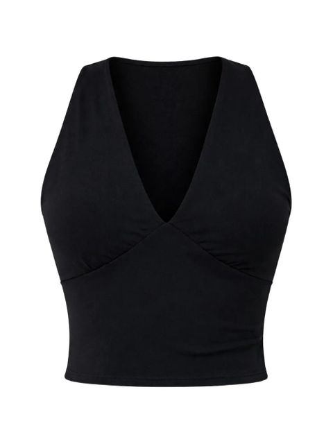 Reformation Bowie V-neck knit top - Black - zdjęcie produktu nr 1