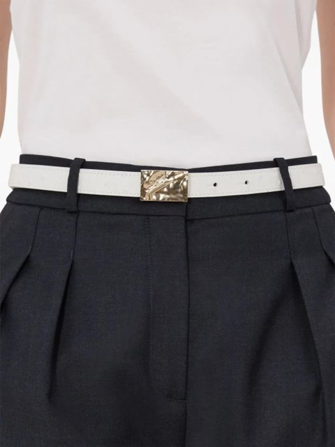 LouLou de Saison Ceylon textured embossed belt - White
