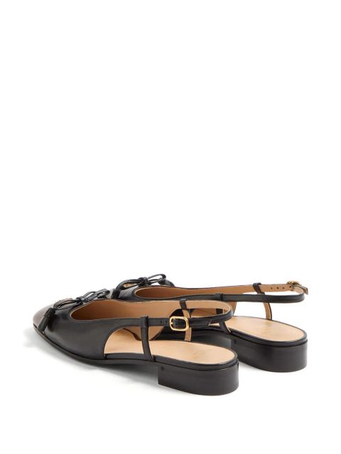 Valentino Garavani 25mm Valet du Roi slingback ballet flats - Black