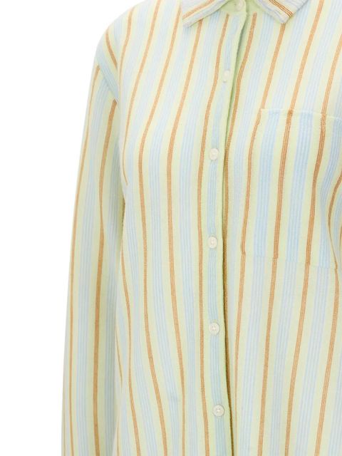 Guest In Residence long-sleeve striped shirt - Blue