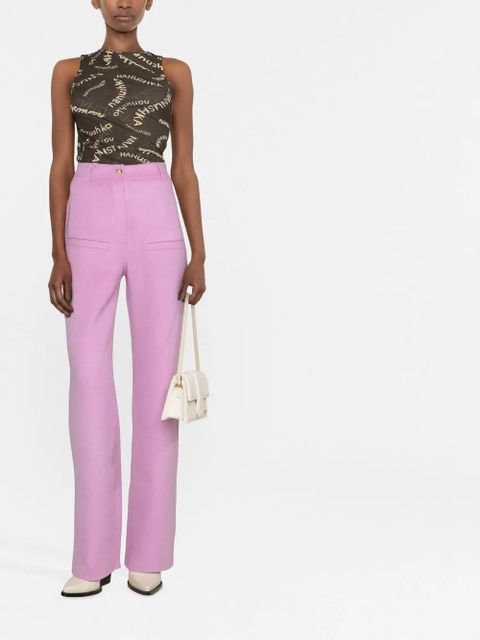 Nanushka high-waisted flared trousers - Pink - zdjęcie produktu nr 2