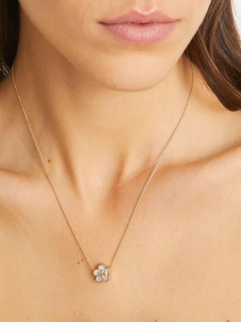 Tory Burch Kira Flower pendant necklace - Gold
