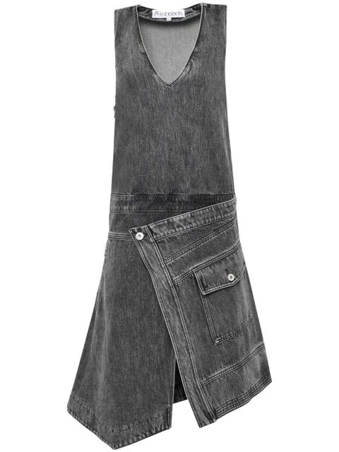 JW Anderson wrap sleeveless dress - Grey - zdjęcie produktu nr 1