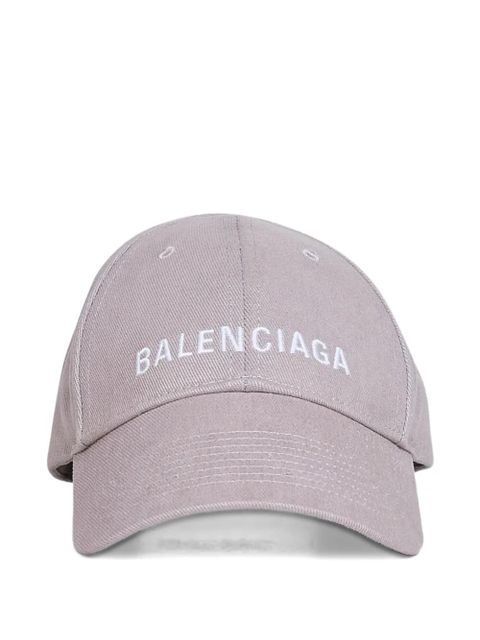 Balenciaga logo-embroidered baseball cap - Grey - zdjęcie produktu nr 1
