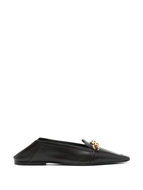Saint Laurent chain-link loafers - Brown