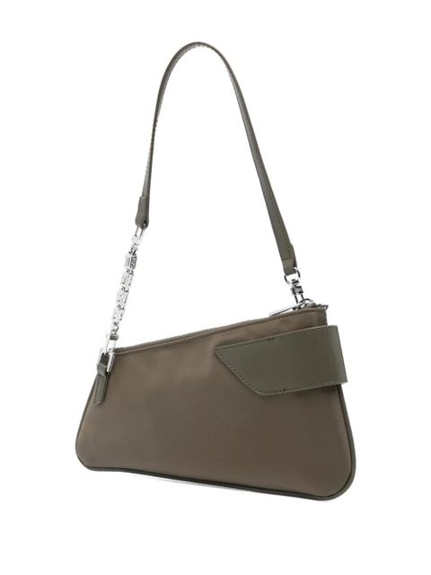 GCDS logo-appliqué shoulder bag - Green