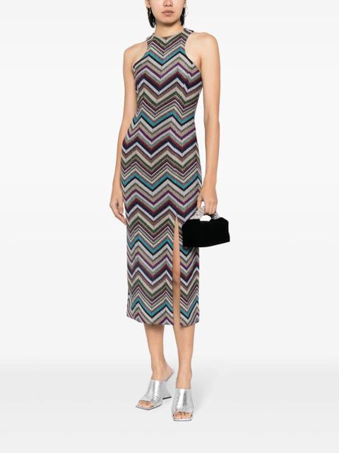 Missoni chevron-print midi dress - Multicolour