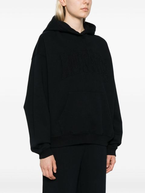 ROTATE BIRGER CHRISTENSEN logo-embroidered hoodie - Black