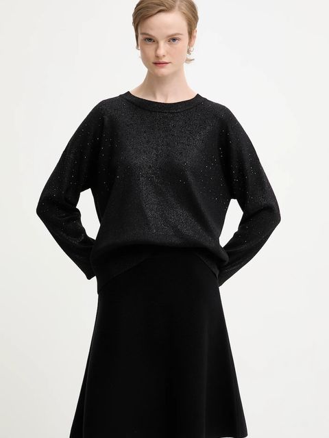 Dkny sweter SWEATERS damski kolor czarny lekki P5MSAY50