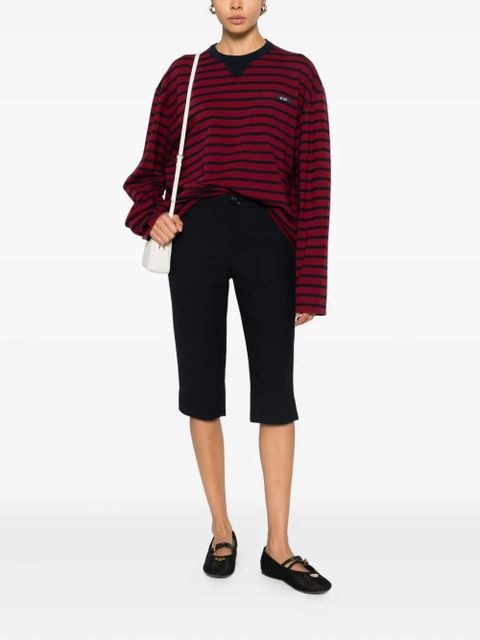 Prada striped pocket T-shirt - Red - zdjęcie produktu nr 2