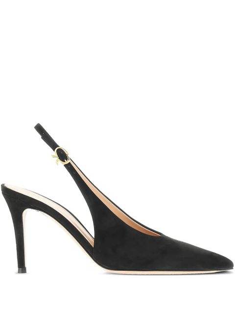 Gianvito Rossi 85mm Robbie slingback pumps - Black - zdjęcie produktu nr 1